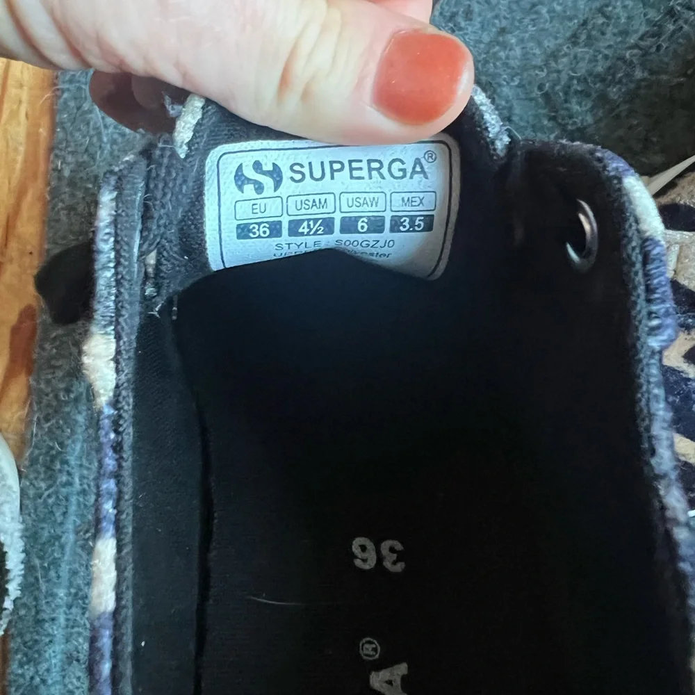 Superga leopard print textured platform sneakers 36